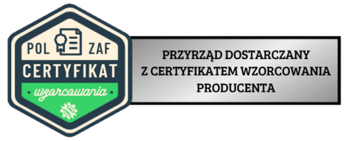 Przyrząd z certyfikatem wzorcowania